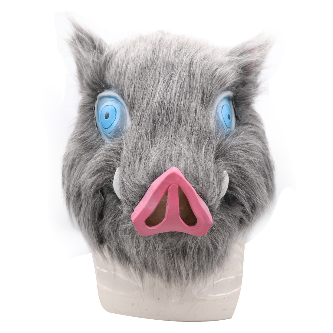 Disfraz de Cerda Demon Slayer Iyo no Suke - Máscara de Latex para Fiesta de Disfraces con Cabeza de Cerdo Fluffy — imagen 6
