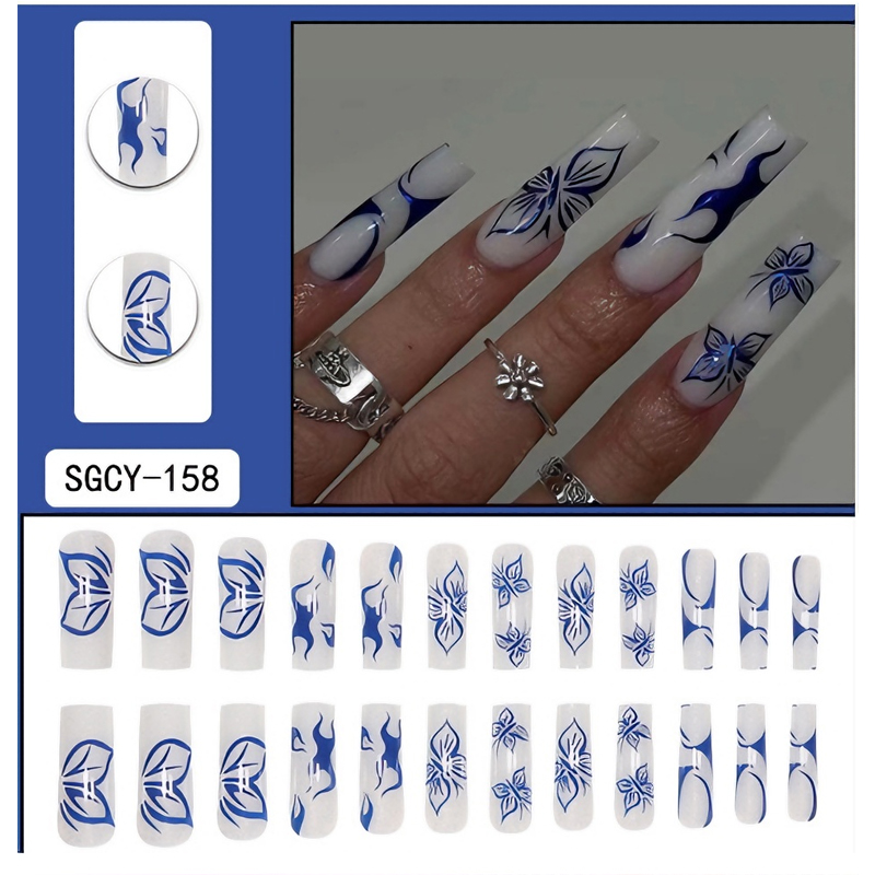 24 PCS Blue Butterfly Art — image 6