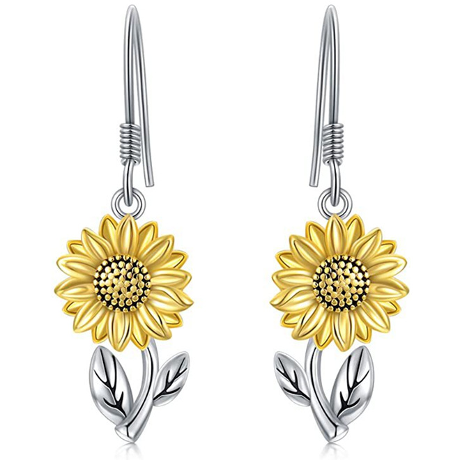 Auriculares de Orejas con Flor de Girasol y Corazón — imagen 3
