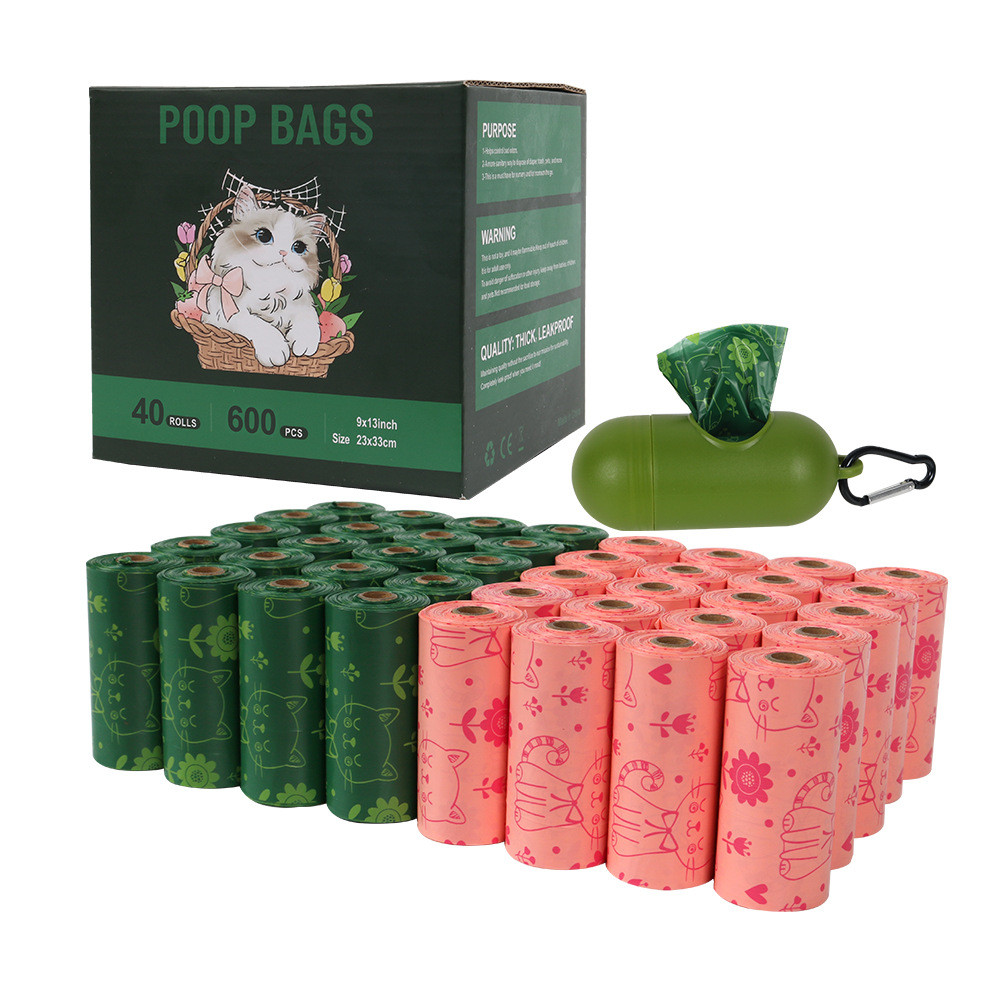 40 rolls of biodegradable pet garbage bag dog litter bag lemon fragrance fecal bag — image 7