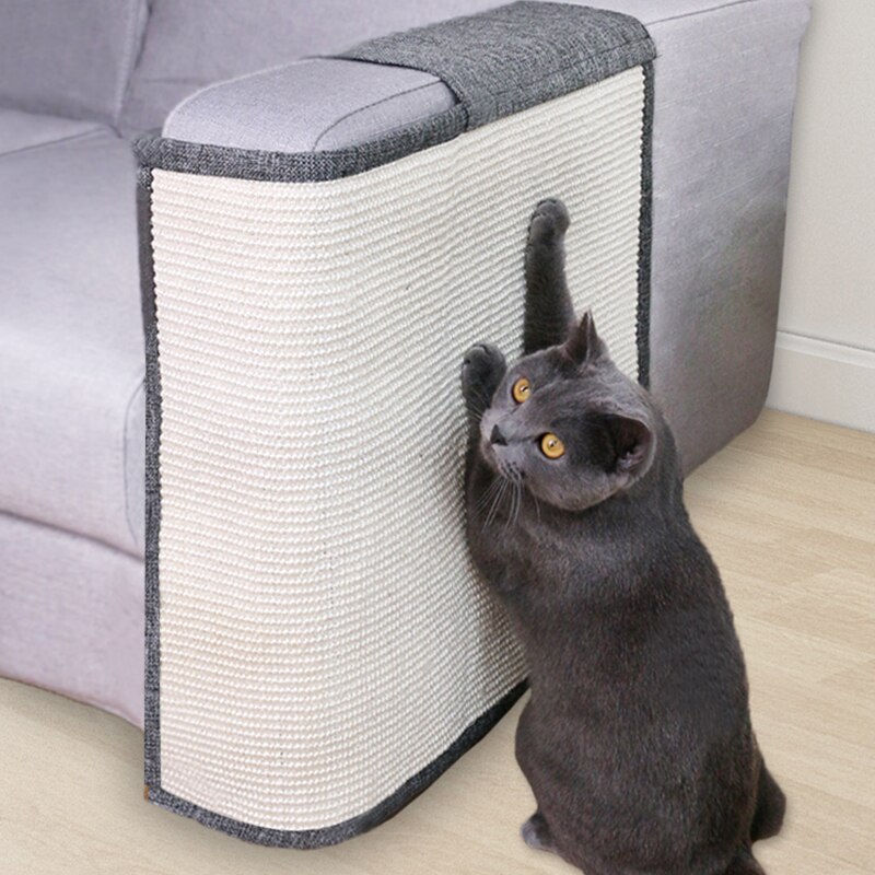 Cats Kitten Scratch Board Sisal Pad Toy Sofa Furniture Protector Mat Claws Care Paw Pad with Invisible Nail — image 2