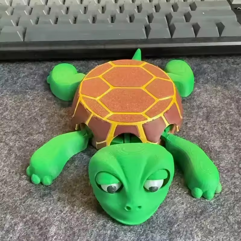 3D - printed Panicked Turtle Coaster: Insulated, for stress relief, doubles as mug base decor — image 10