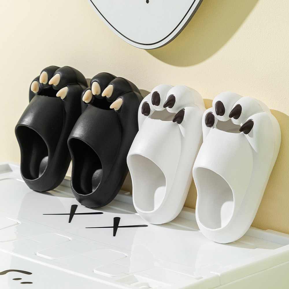 New cat claw sandals and slippers summer men and women shoes indoor soft bottom non slip cute sandals and slippers — image 2