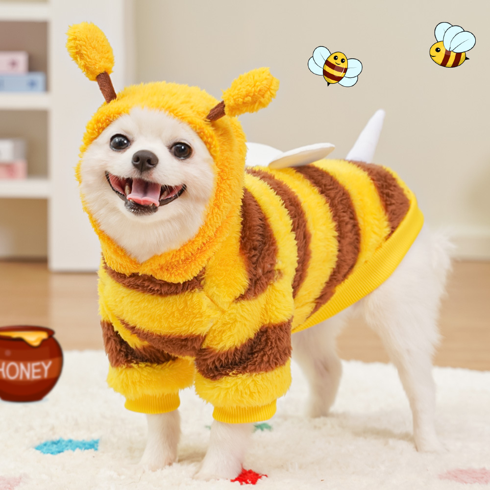 Pet clothes dog cat transformation outfit teddy bear fighting cat plush toy — image 7