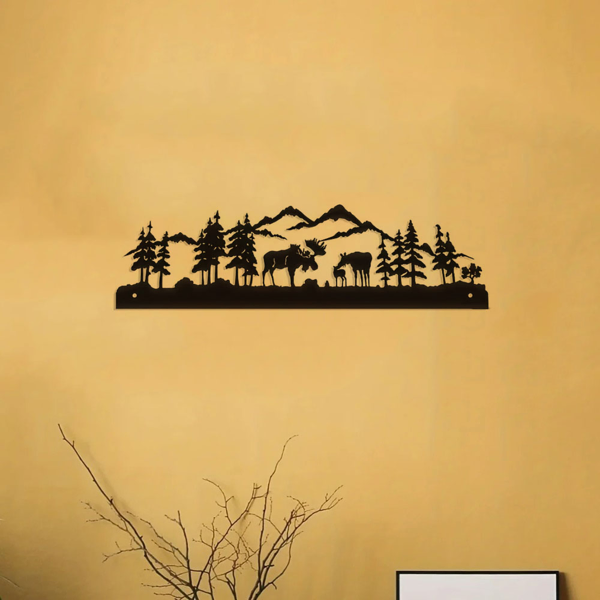 CIFbuy Ciervo de Metal para Decoración de Pared en Vivo, Regalo de Navidad Perfecto — imagen 5