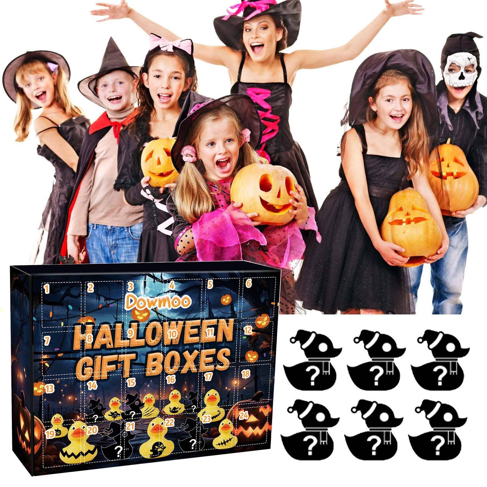 DOWMOO Halloween Duck Blind Box Set, 24 Pieces — image 8