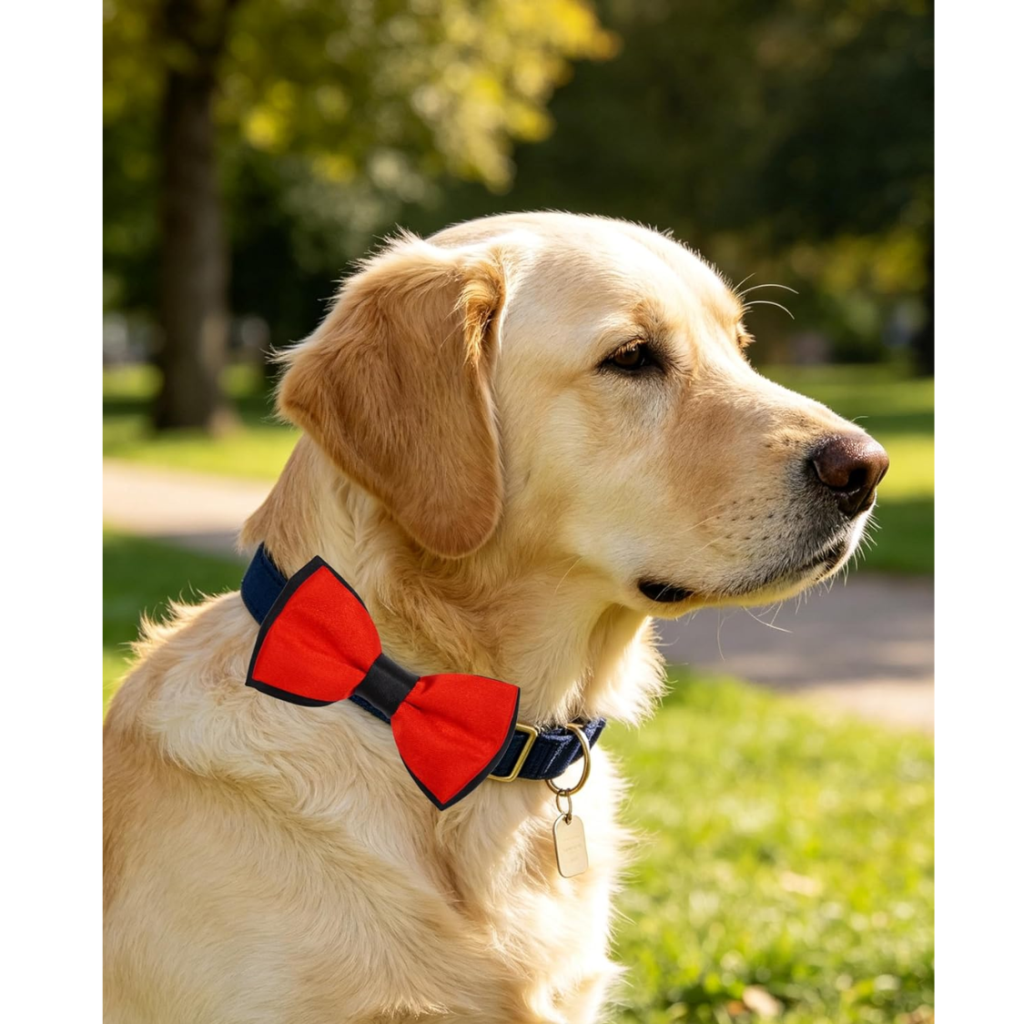 Paquete de 10 Moños para Perros en Colores Variados, Deslizables para Collar de Perros Grandes — imagen 2