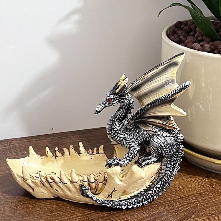 Creative, Modern, Minimalist Dragon Tooth Boat, Home and Office Storage, Sculpture, Resin Decoration, Handicrafts — image 1