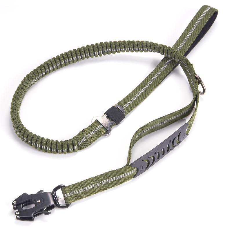 Cinturón de Trazo Reflejos y Resistente a Explosiones para Perros Grandes y Medianos, Color Khaki — imagen 8