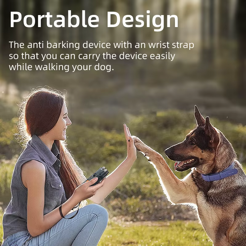 ROJECO Dog Repeller Ultrasonic Dog Alarm Anti Barking Deterrent Device Rechargeable High Power Dogs Repeller With LED Flashlight — image 5