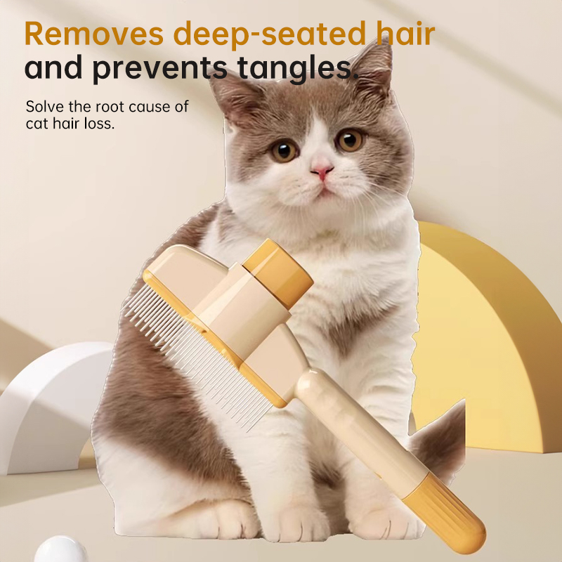 Dog & Cat Grooming Brush: Automatic Hair Remover with 1-Button Self-Cleaning & Massage — image 8