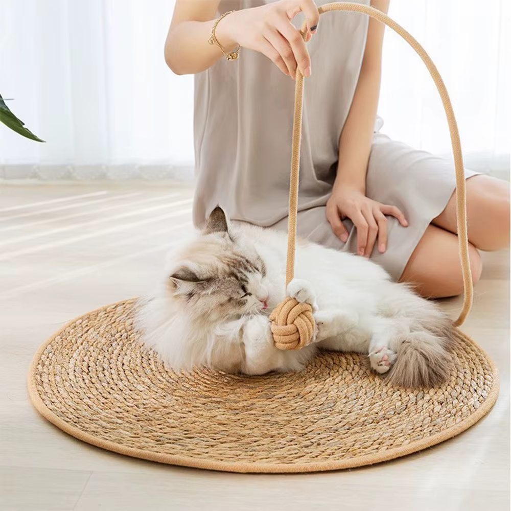 Cat Scratcher Rattan Mat Board Cat Scratch for Sharpen Nails Scraper Cats Tree Cat scratching post Sofa Mats Furniture Protector — imagen 6
