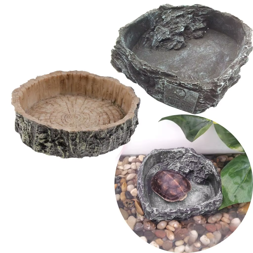 Reptile Amphibians Food Water Dish Pet Turtle Tortoise Scorpion — image 3