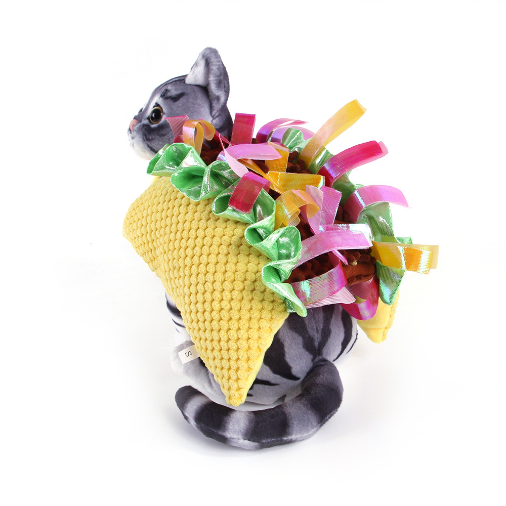Pet Hamburger Costume Cat Teddy Corset Funny Dress Up Pet Supplies — image 2