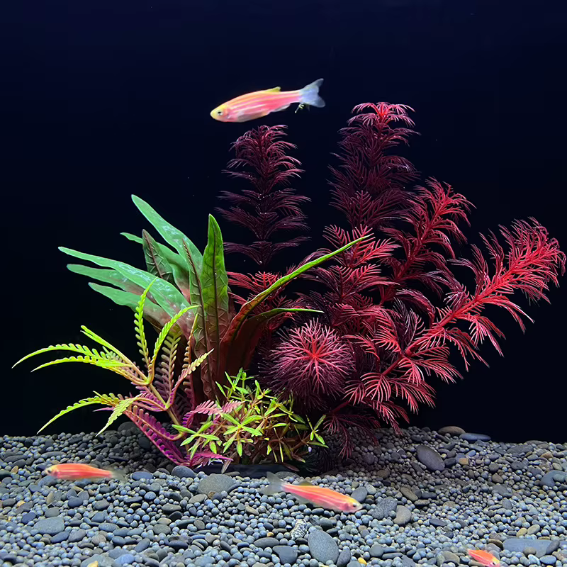 Plantas Acuáticas Artificiales de Plástico para Decoración de Acuario, Plantas Subacuáticas, Accesorios y Decoración para Pecera — imagen 4