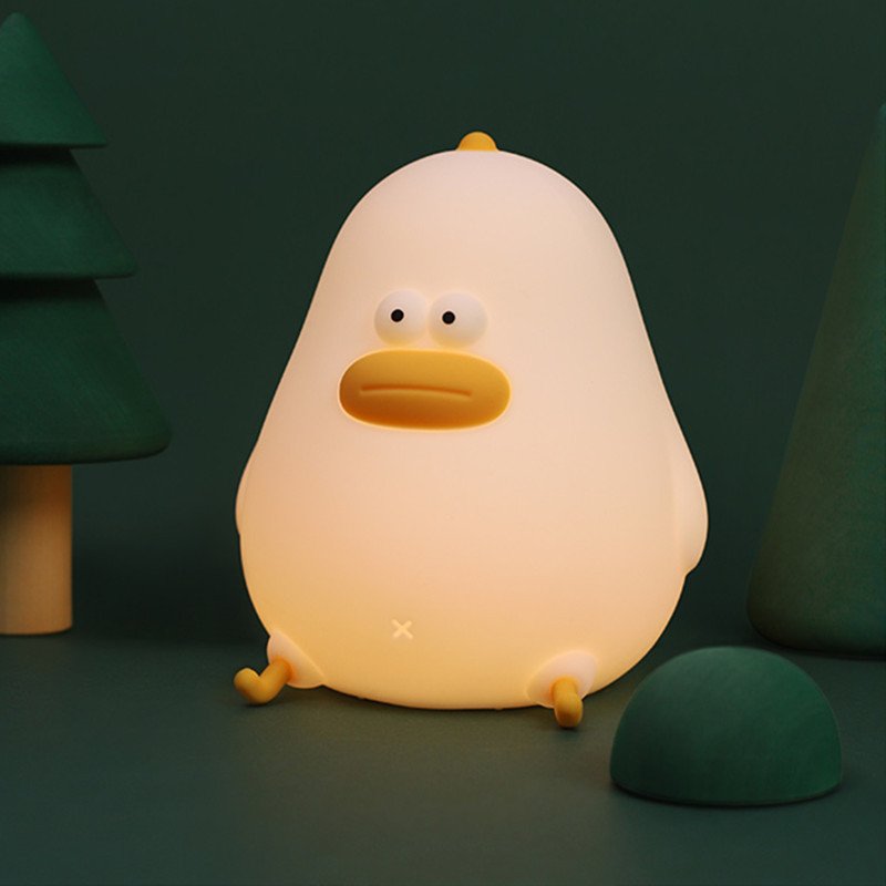Little Fat Chicken Led Silicone Light USB Charging Dimming Timing With Sleeping Light Children's Eye Protection Night Bedside Night Light — image 2