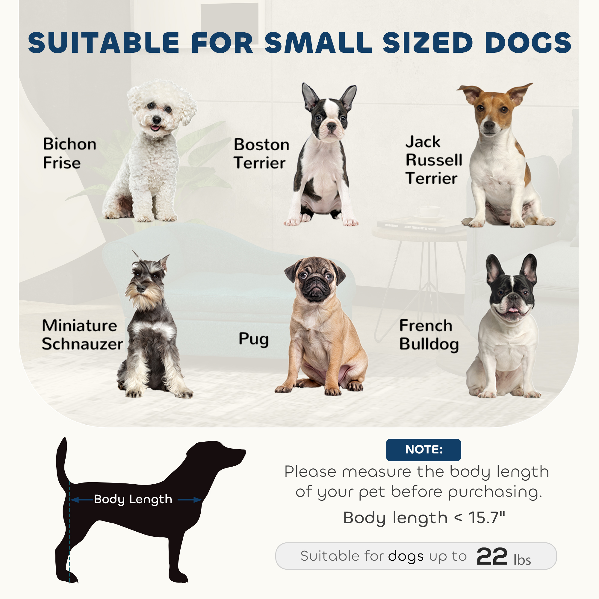 Sofá de Cama para Mascotas con Almacenamiento, Sofá para Gatos y Perros Pequeños, Gris Oscuro — imagen 4