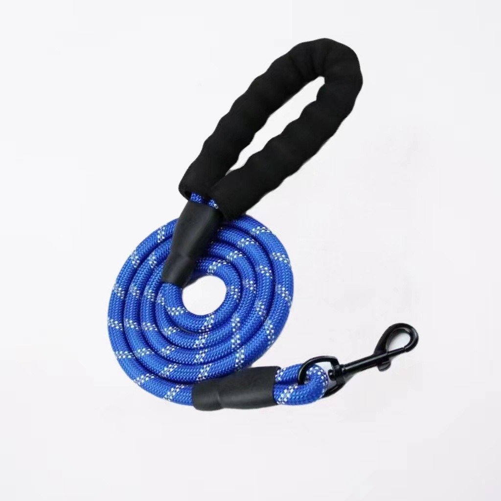 Cuerda de nylon con mango de espuma, collar de perro y cadena — imagen 4