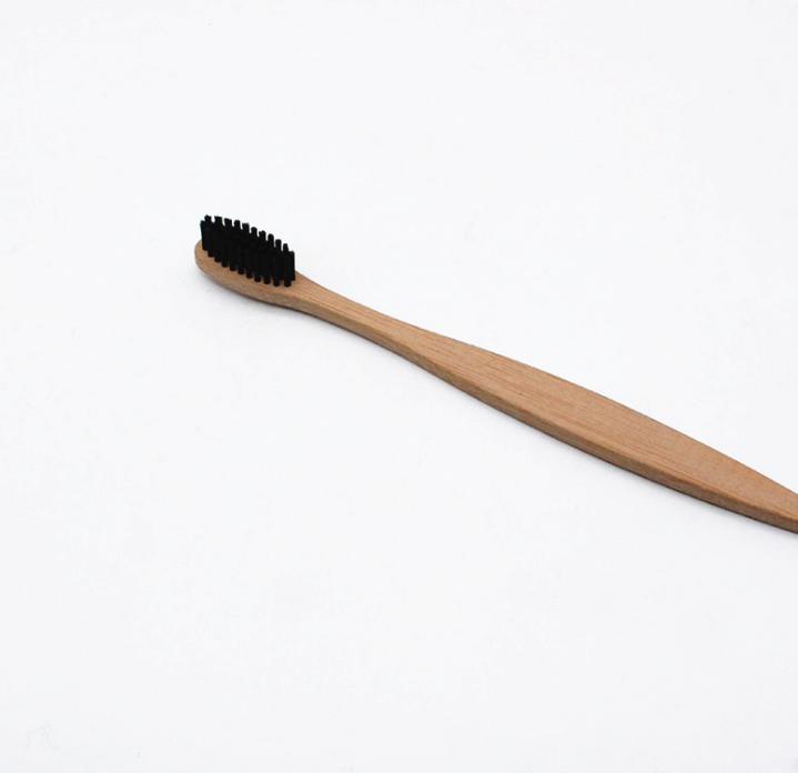 Bamboo Toothbrush with Charcoal Bristles Natural Dental Care for Home Family Travel — image 4