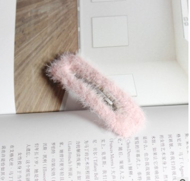 Par de Broches Geométricos Cuadrados Estilo Coreano Minimalista de Pelo Sintético Tipo Conejo, Broche Para Cabello Femenino, Accesorios Para el Cabello — imagen 7