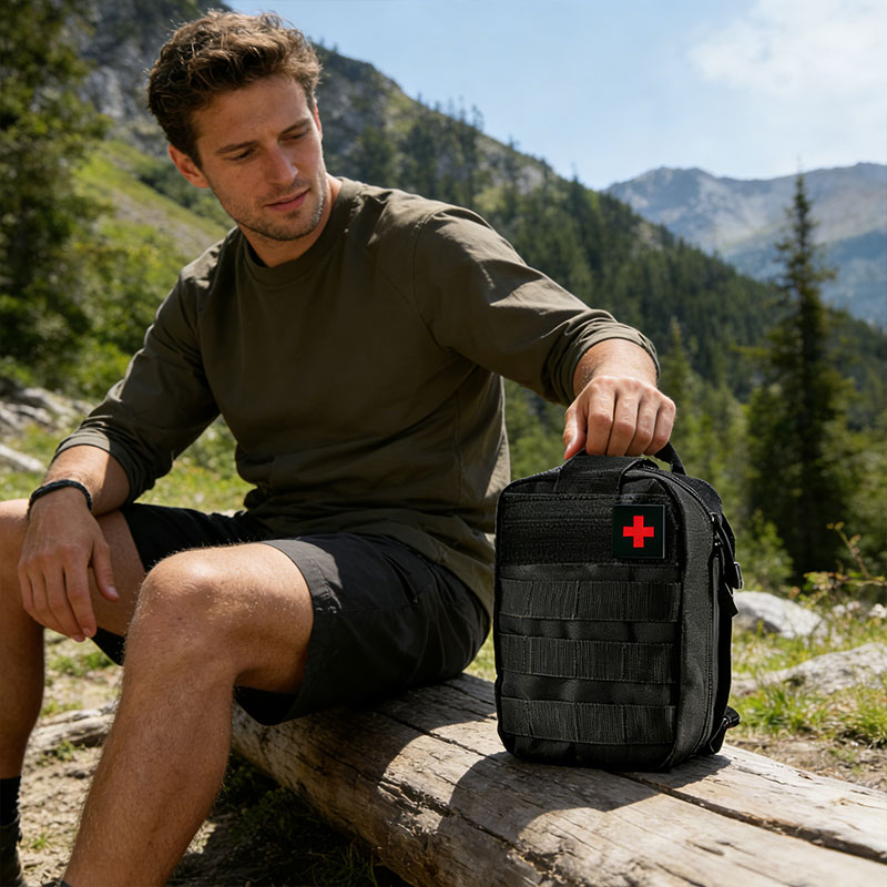 Multi-functional Outdoor First Aid Kit, Emergency Survival Gear with Trauma Bag for Camping, Hiking, Hunting Adventures — image 3