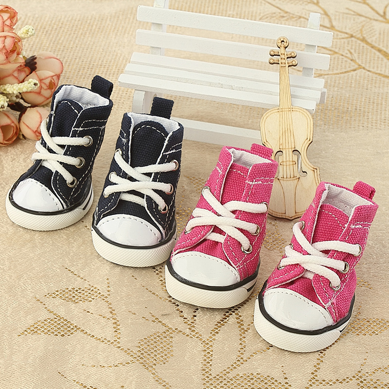 Zapatos para Mascotas de Denim y Canasta Transpirables y Cómodos — imagen 1