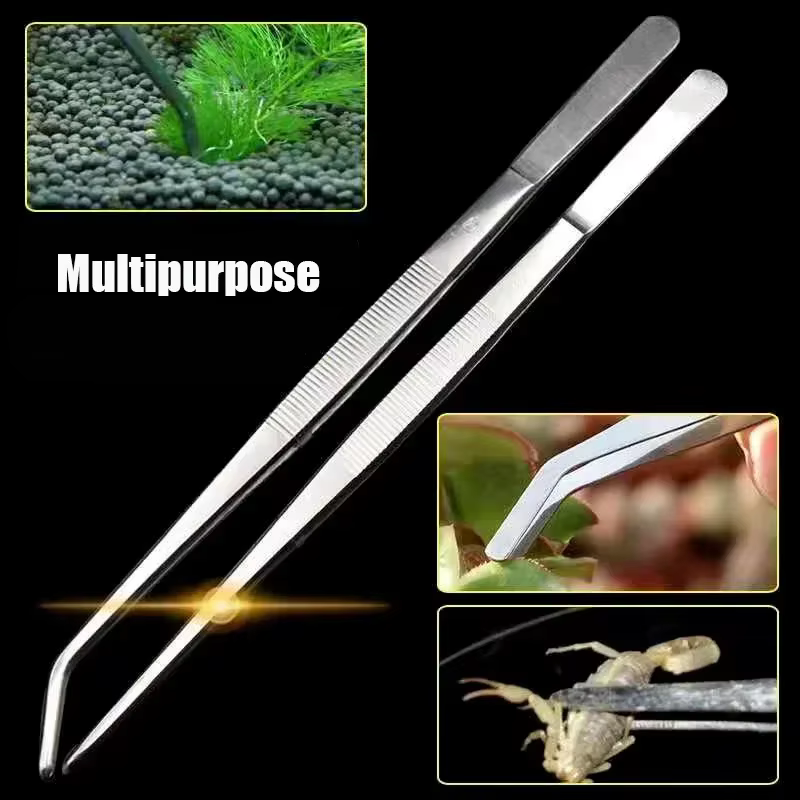 Pinzas de Acero Inoxidable para Alimentación de Reptiles y Aves — imagen 2