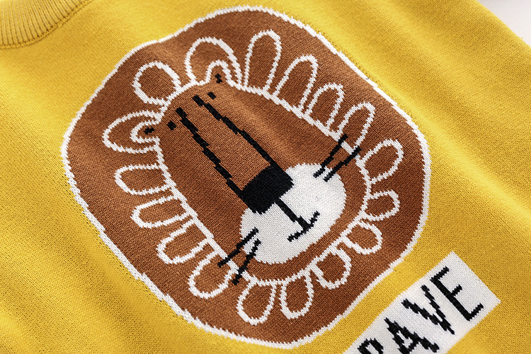 Children's Knitwear Boys' and Girls' Lion Cartoon Pattern Sweater — image 4