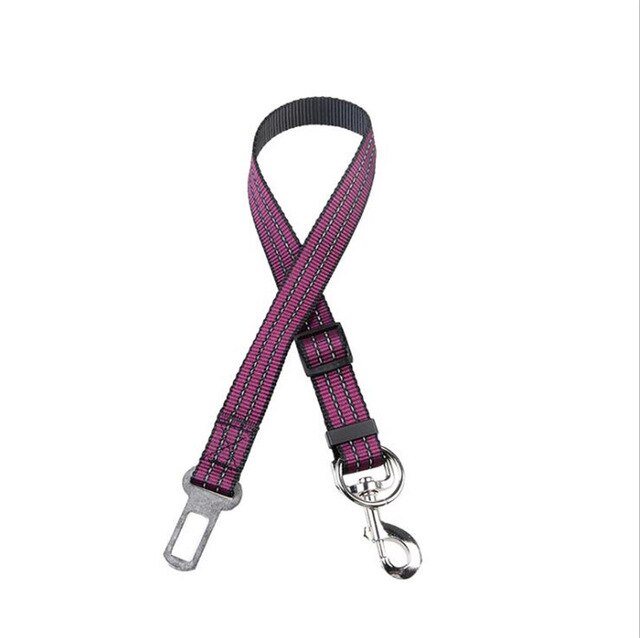Reflective pet seat belt nylon dog traction rope keep pet's safety in car dog car seat belts B43 — image 7