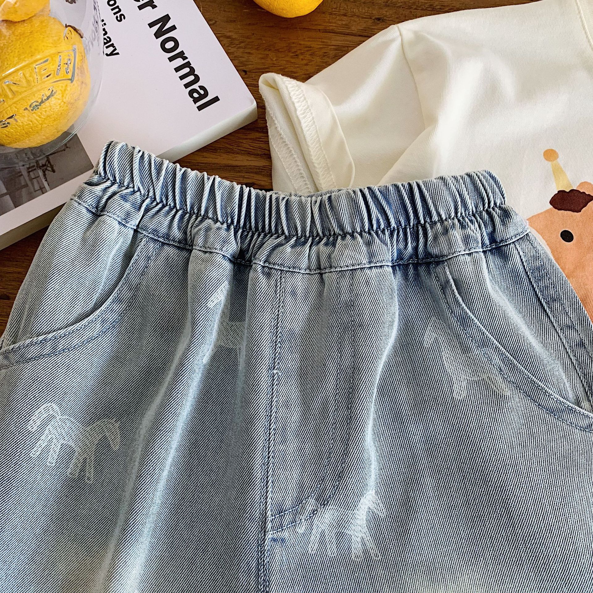Children's Short Pony Jeans Summer Clothes — imagen 3