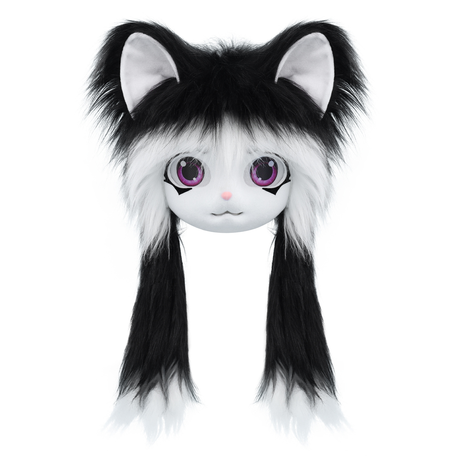 Kigurumi Plush Animal Head Wearable Hoodie Lolita Ready-to-Wear Cosplay Cute Animal Costume Furry Costume — image 6