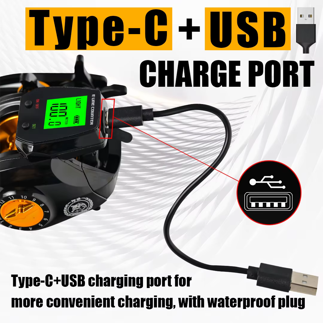 New Large-Screen Electronic Counting Fishing Reel, High-Speed 7.2:1, 10kg Salt Water and Fresh Water Waterproof Reel — image 4