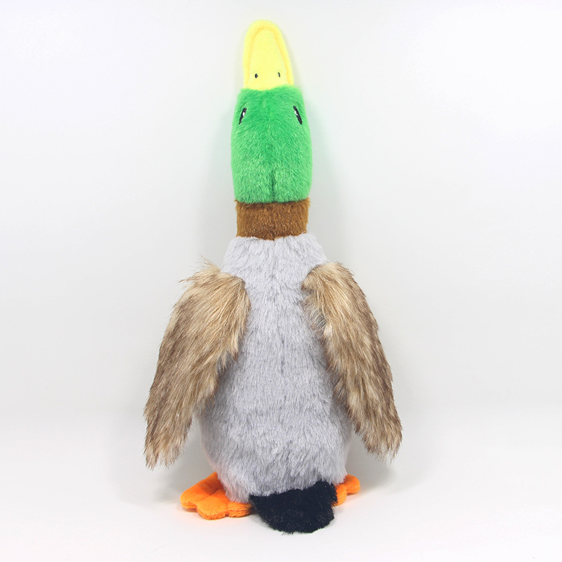 New Pet Toy Plush Sounding Duck Dog Toy 28cm Simulation Wild Duck Pet Supplies — image 7