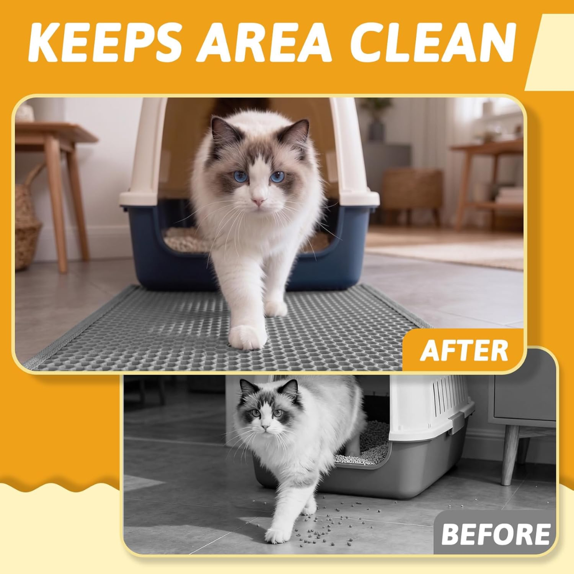 Manta de Limpieza para Gatos doble Capa Impermeable y Resistente a Orina 1 Unidad — imagen 6