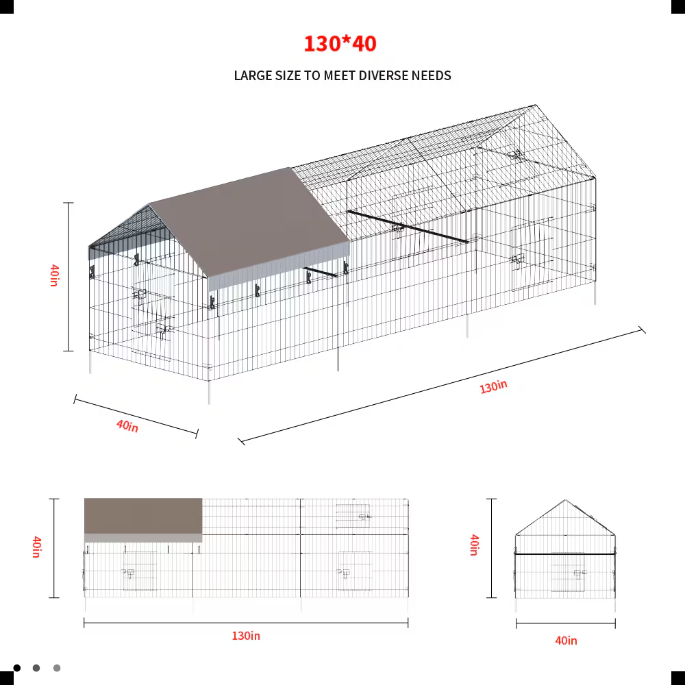Cubo para Gallinas de Granja Exterior en Metal — imagen 6