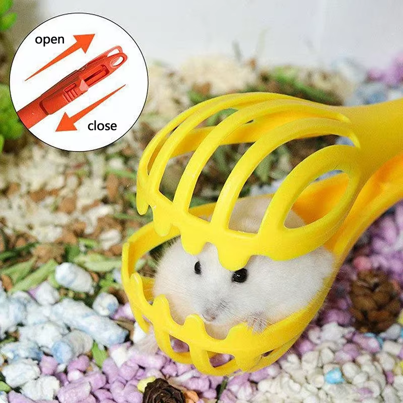 Hamster Clip Small Animal Clamp Anti-Bite Handling Tool Long Handle Poop Scooper for Guinea Pig Hedgehog Rat Cage Accessories — image 6