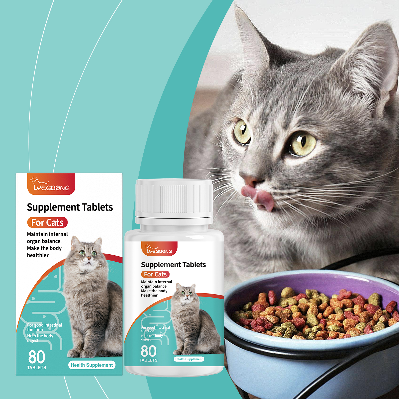 Cat Probiotic Tablets To Improve Intestinal Health, Balance Digestion And Absorption Of Pet Nutritional Supplements — image 4