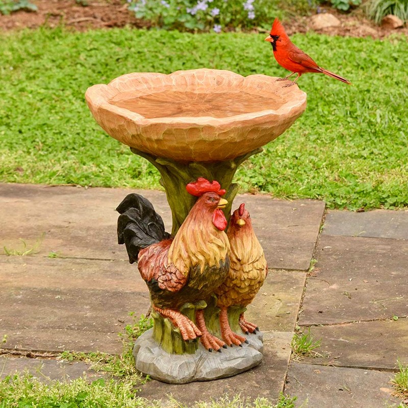 Garden Small Animal Resin Bird Feeder Hummingbird Bathtub Outdoor Decorative Ornaments Sculpture Resin — image 10