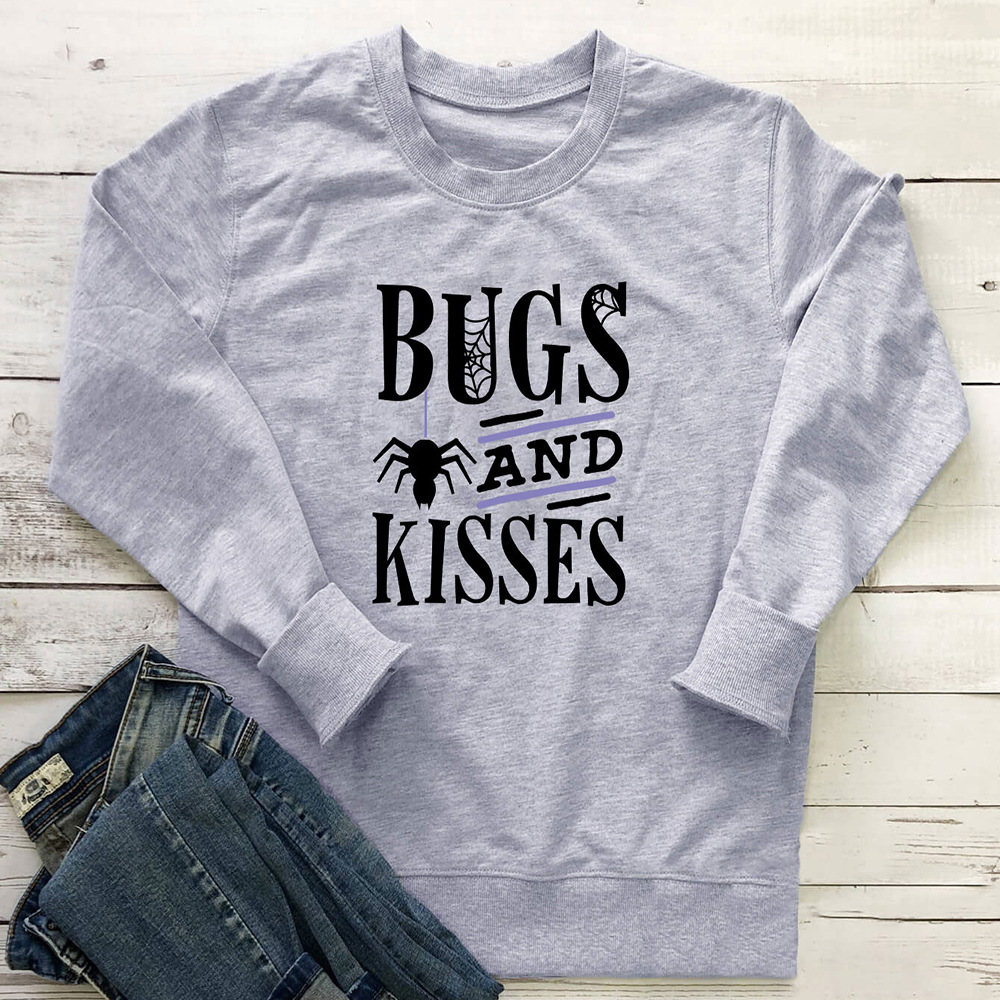 Spider print round neck long sleeved sweatshirt — image 5