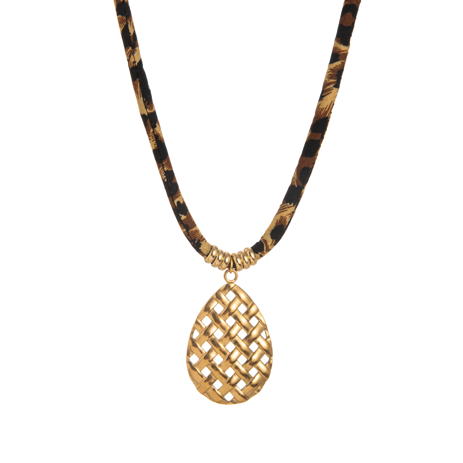Pulsera de Cuello con Diseño Geométrico de Leopardo y Cuerda para Mujer, Estilos Europeo y Americano — imagen 5