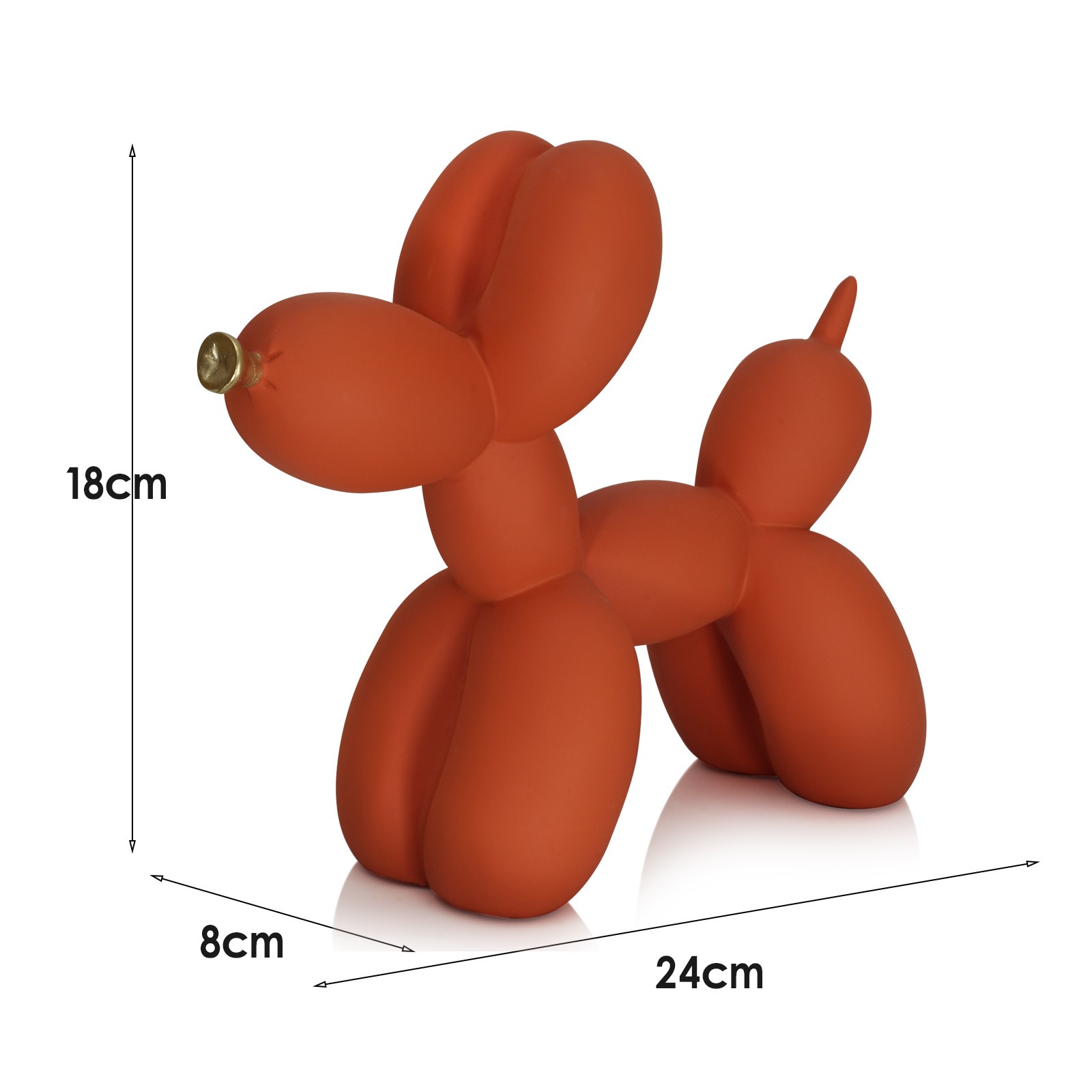 Perro de globo naranja decorativo para el hogar simple — imagen 2