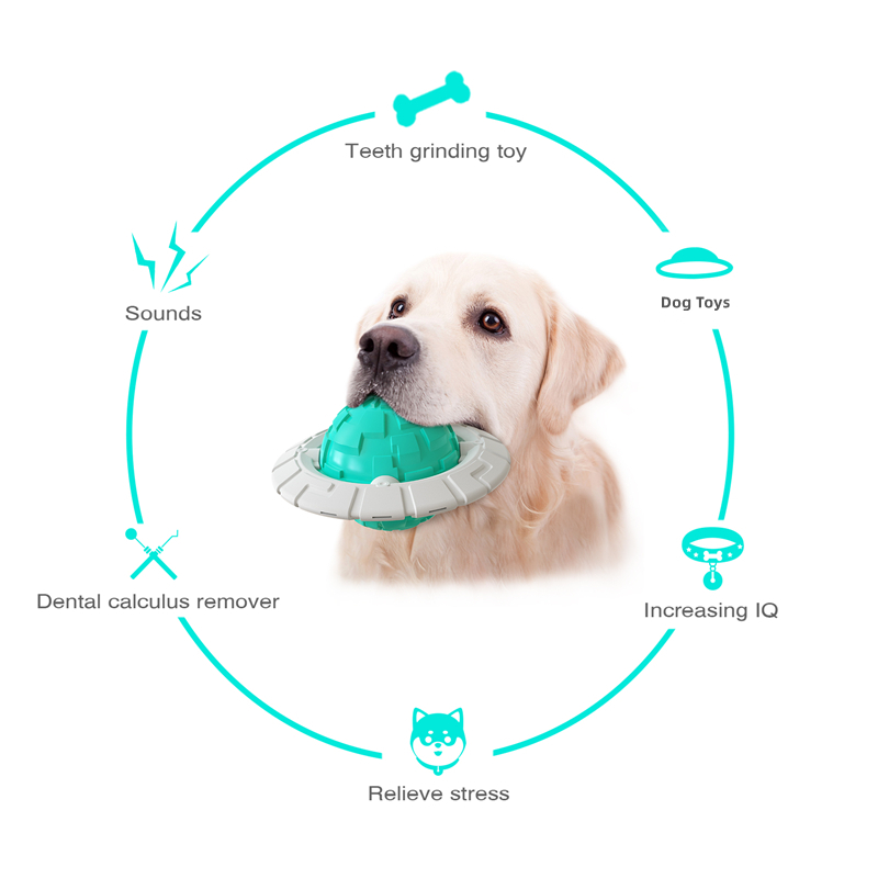 New Popular Pet Products Teddy Bomei Bears and Dog Toys Sounding Interactive Frisbee Grinding Ball — image 4