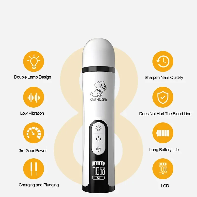 Electric Dogs Nail Polisher Wheel Replacement Grinding Head Pet Nail Grinder Head Trimmer Clipper Pet Paws Grooming Supplies — image 6