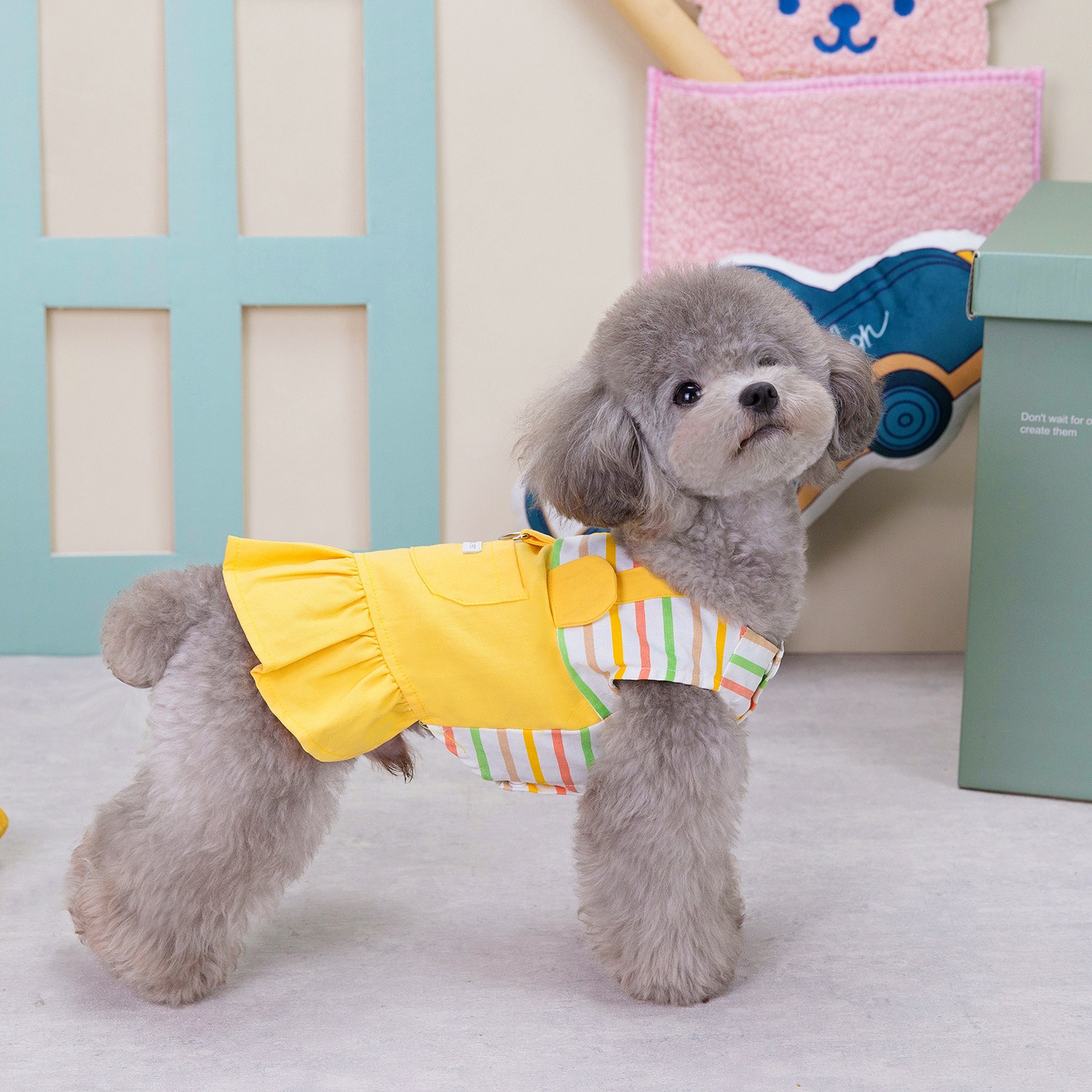 New striped patchwork skirt for pet products — image 5