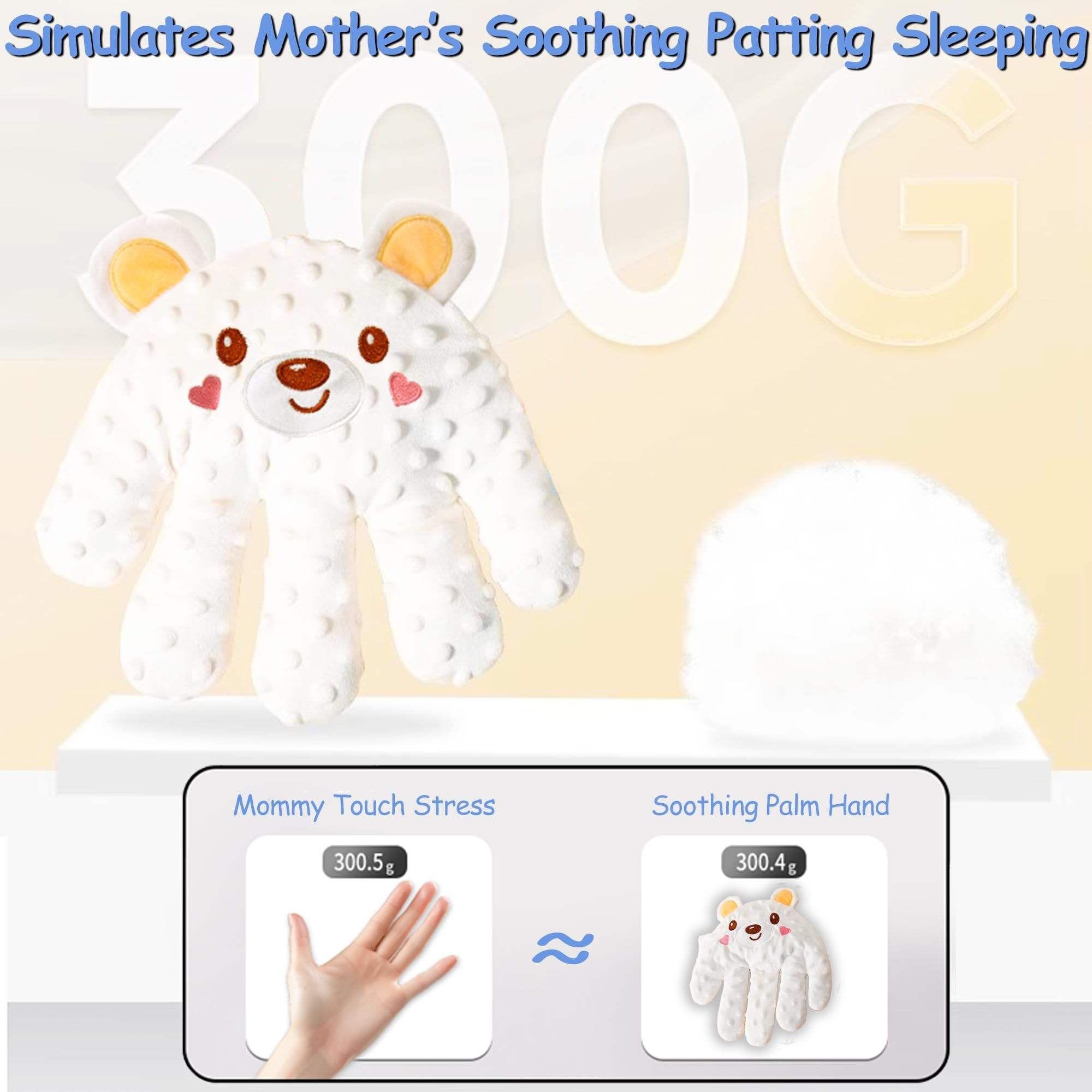 Dispositivo Eléctrico Automático de Acariciamiento, Mano Cómica para Bebés, Guantes de Pecho para Lactantes, Almohadilla Eléctrica para Manos de Niño, Juguetes de Peluche para Dormir — imagen 4