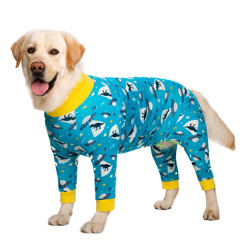 Medium and large dog pet clothing thin design belly protection weaning and sterilization suit — image 11