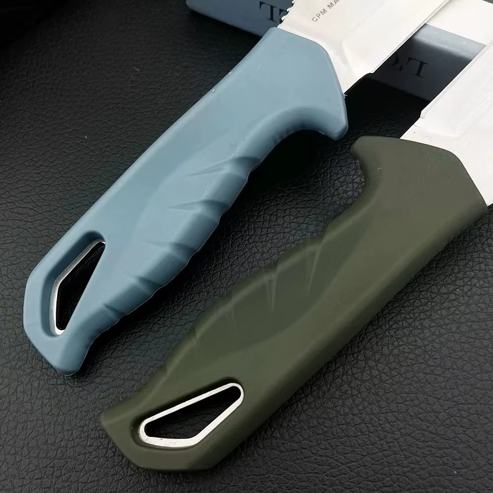 Lightweight Outdoor Straight Knife - 18040 Multifunctional Serrated/ Full Blade Pocket Knives Camping Hiking Fishing EDC Tools — image 3