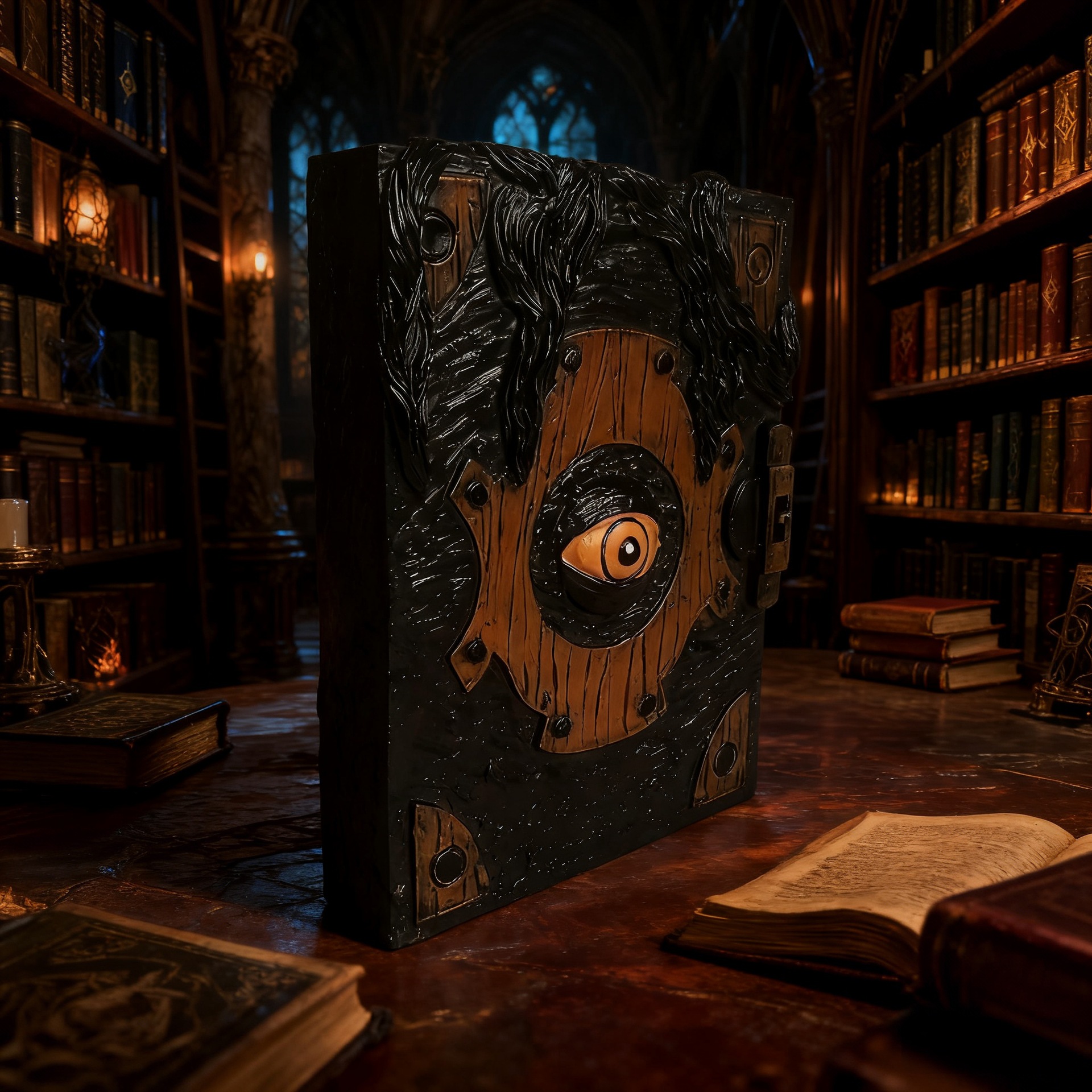 Halloween Decorative Dragon Eye Horror Book Ornament Halloween Living Room Bedroom Home Decoration Gift — image 4