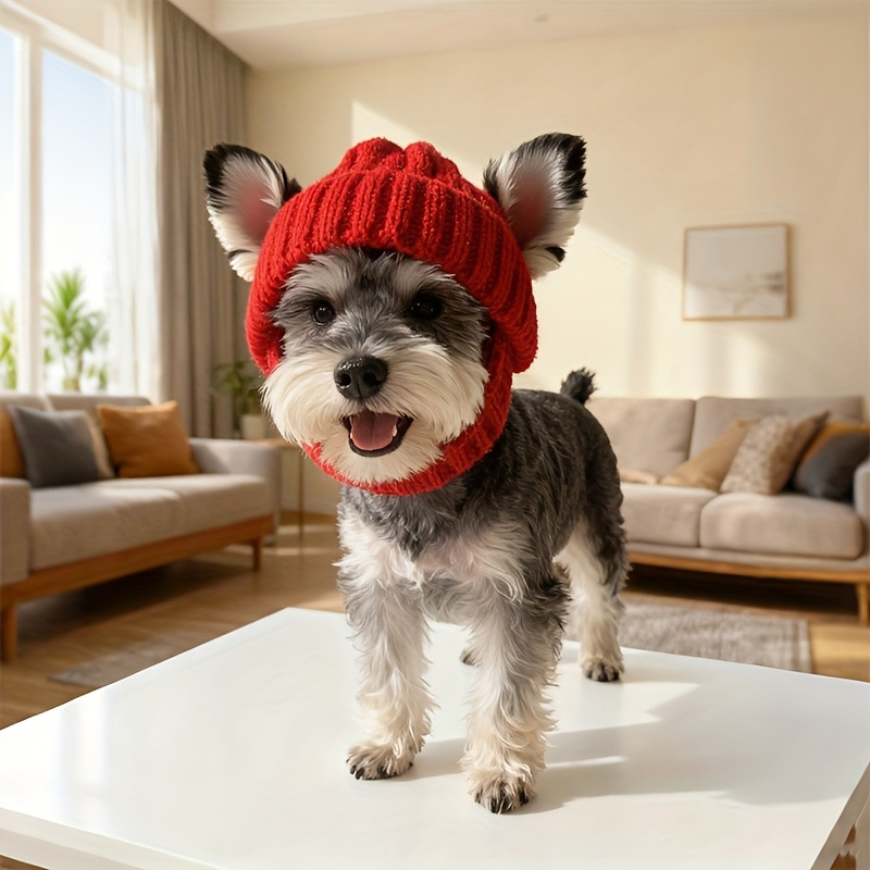 Gorro de Punto Cálido y Resistente al Viento para Perros, Diseño de Halloween, Otoño e Invierno — imagen 3
