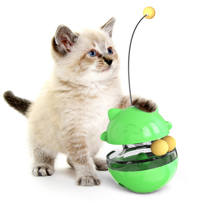 Leaking Food Ball Teasing Cat Stick Tumbler Cat Turntable Toy Pet Supplies — image 3